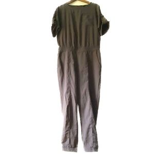 LOFT Dark Grey Short Sleeve Jump Suit- Size 2